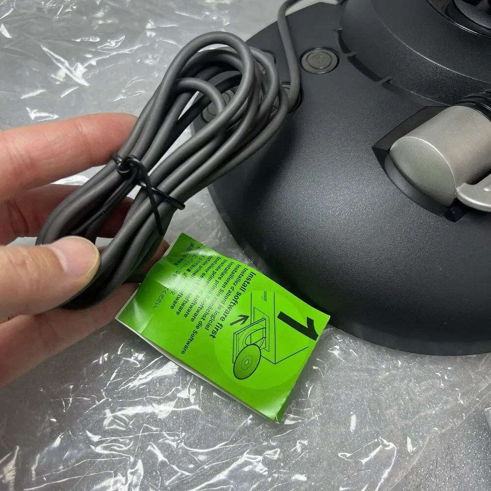 New Unused Microsoft SideWinder Precision 2 USB Joystick Complete W Manual Disc